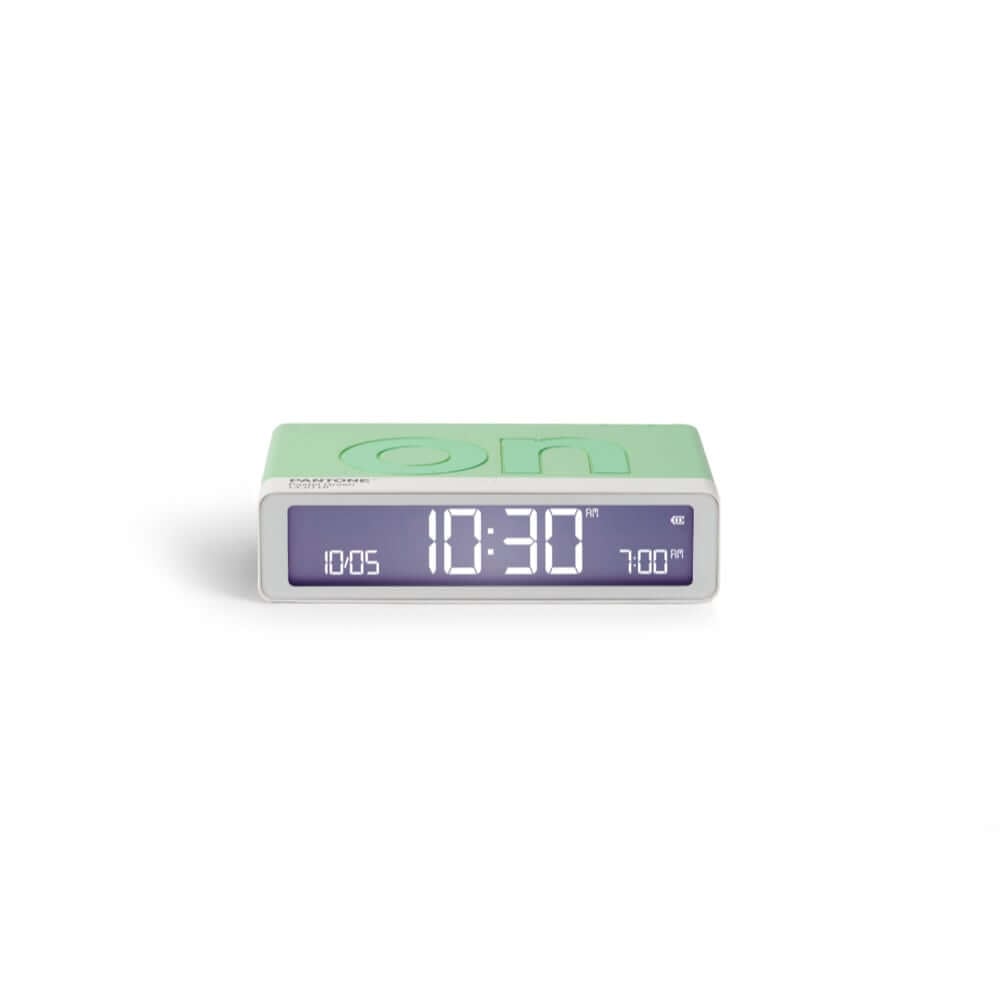 นาฬิกาตั้งโต๊ะขนาดเล็ก LEXON Flip+ Alarm Clock PANTONE สีเขียวพาสเทล